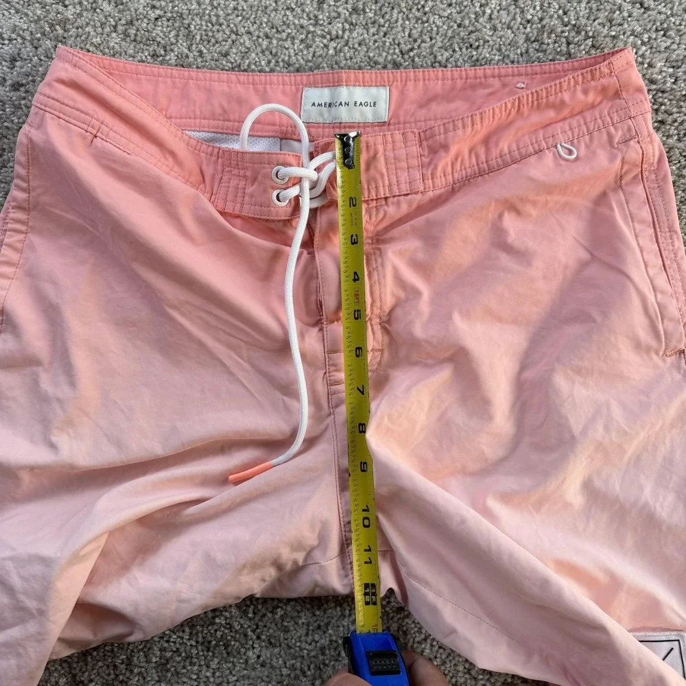 American Eagle Outfitters Swim Shorts Mens Medium Pink Ombré Trunks Beach